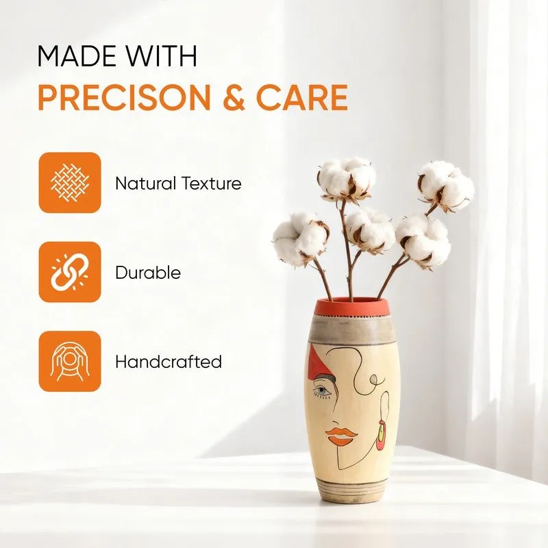 Painted Muse II Terracotta Vase media 6
