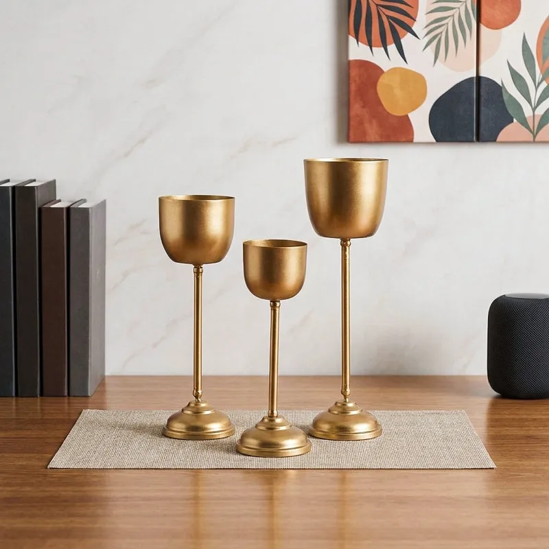 Goblet Gala Planter - Set Of Three media 1