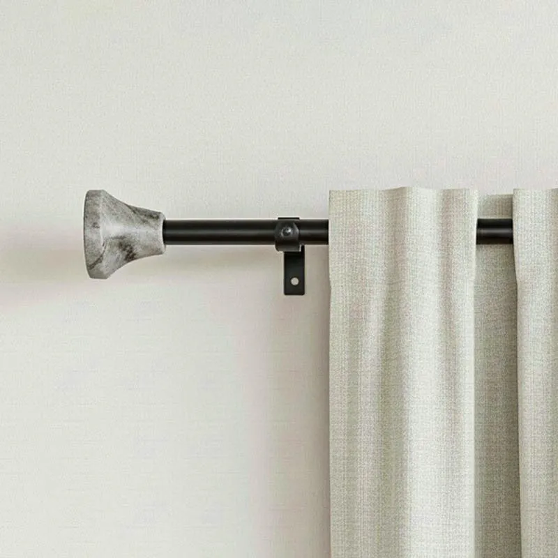 Strativa Extendable 1" Single Curtain Rods With Urn Finial & Brackets media 1