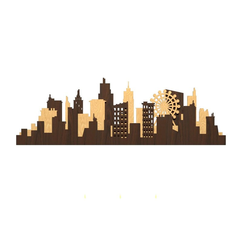 SkylineStory Backlit  MDF Wall Accent media 3