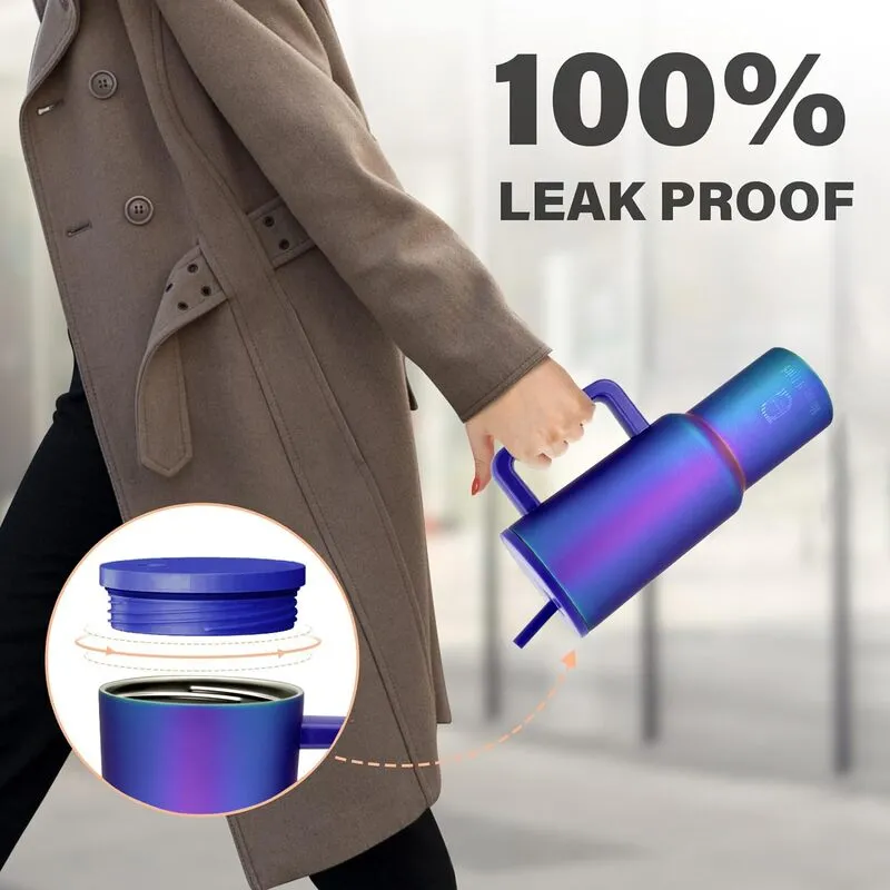 Mirage Luxe Stainless Steel Tumbler (1200 ML) - Blue media 5