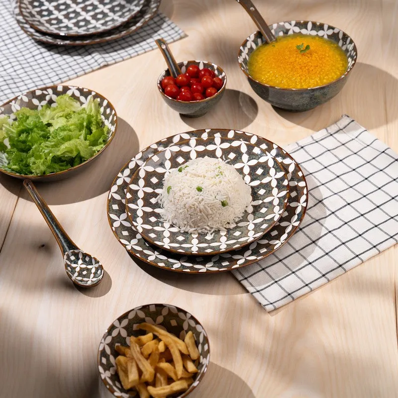 DineHollow Porcelain Dinner Set - 35 Piece Set media 5