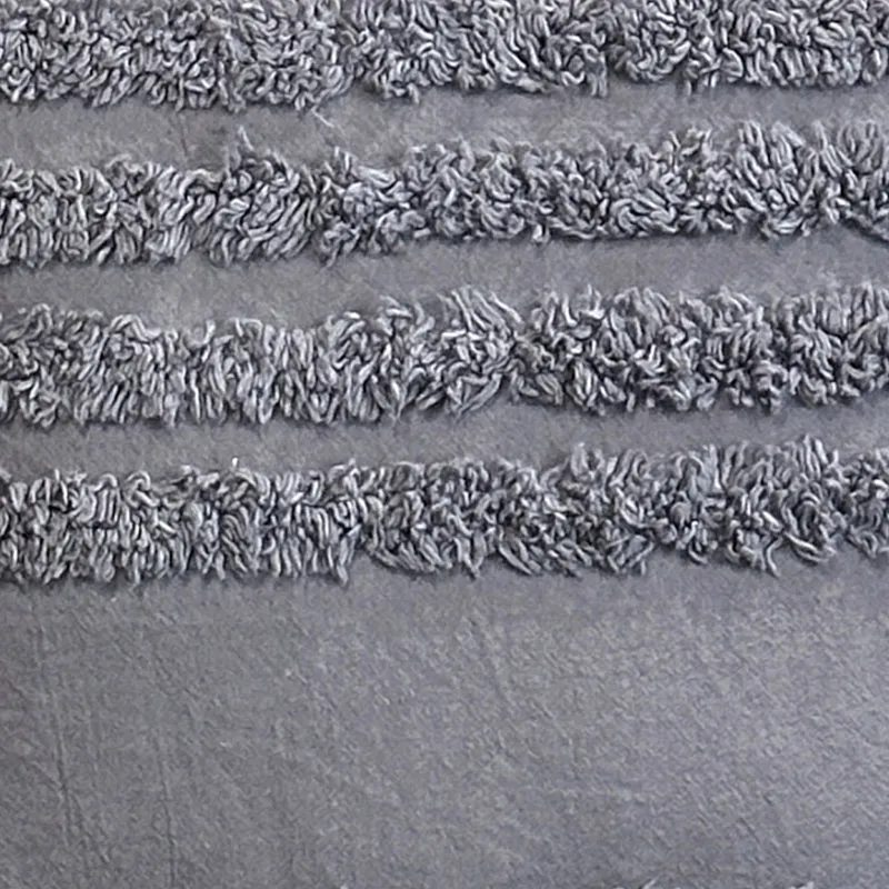 Thea Stripe Tufted Cushion Cover - Dark Grey media 5