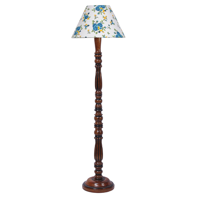 Alba Tira Vintage Wooden Floor Lamp media 4