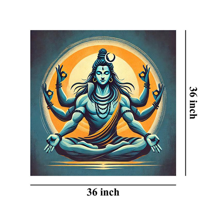 Vishwaroopa Shiva Wall Painting media 8