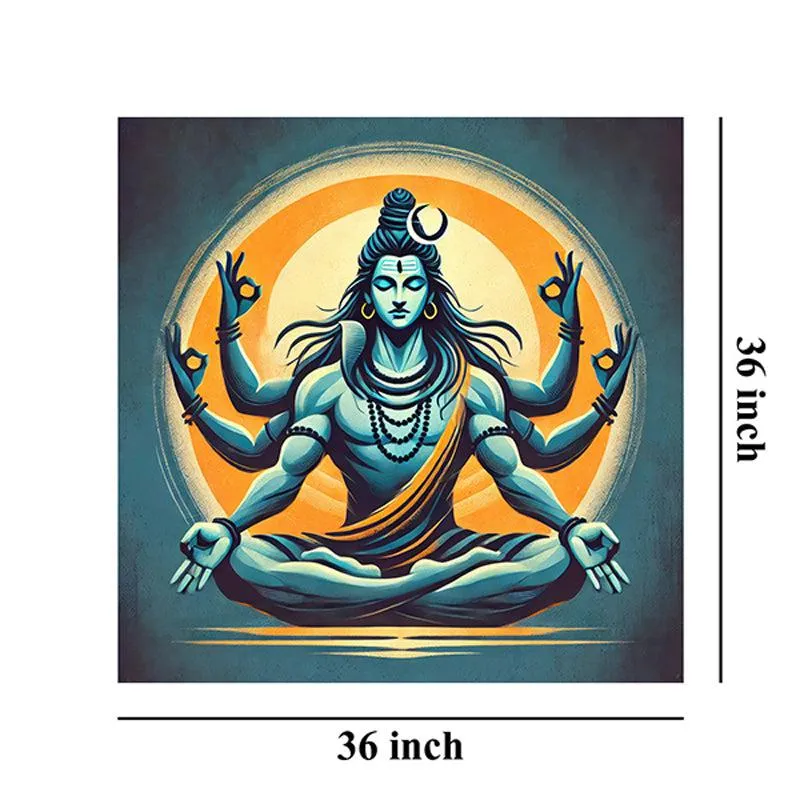 Vishwaroopa Shiva Wall Painting media 8