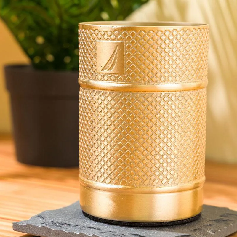 Nautica Rinse Line Diamond Etch Stainless Steel Bathroom Tumbler media 1