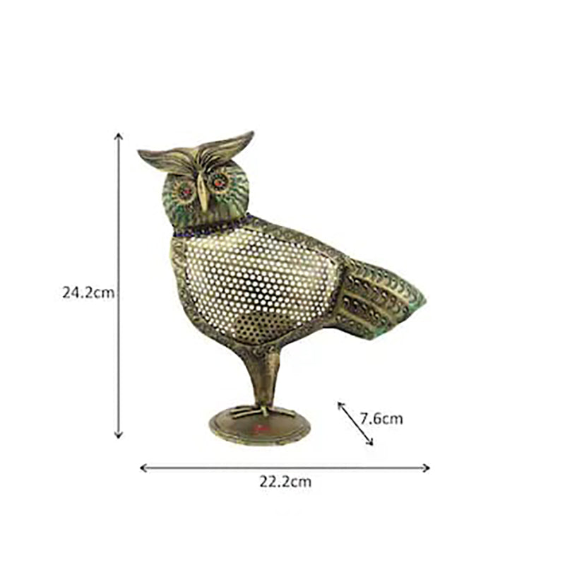 Owl Glare Tea Light Holder media 5