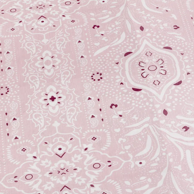 Meadow Ethnic Cotton Bedsheet (Pink) - 180 TC media 6