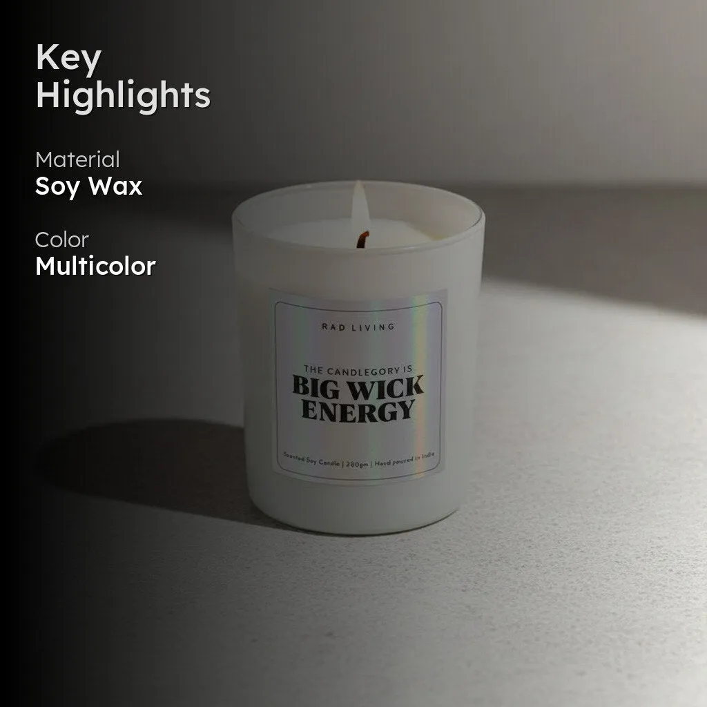Big Wick Energy Scented Candle media 2
