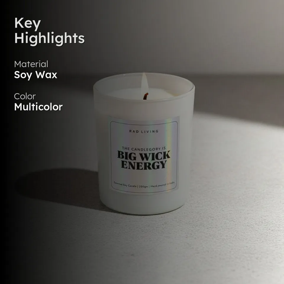 Big Wick Energy Scented Candle media 2