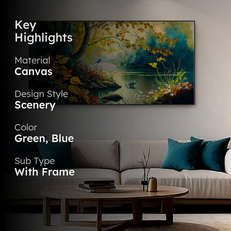 Lone Lamina Canvas Wall Painting media 2