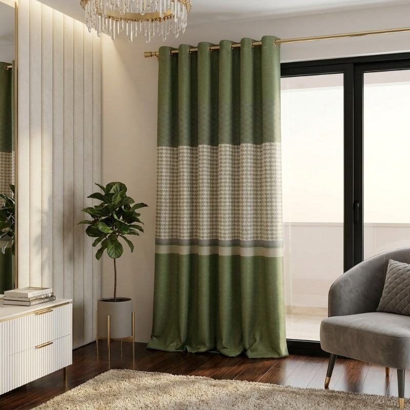Majestic Meadow Satin Curtain