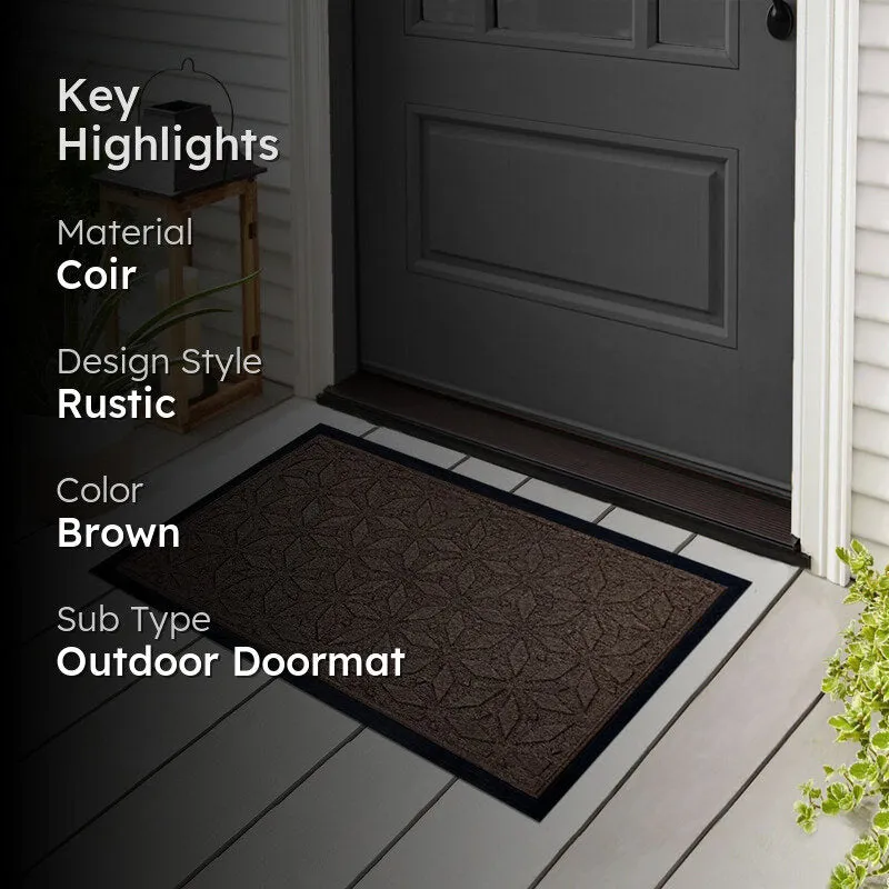 Coire Star Coir Door Mats - Brown media 2