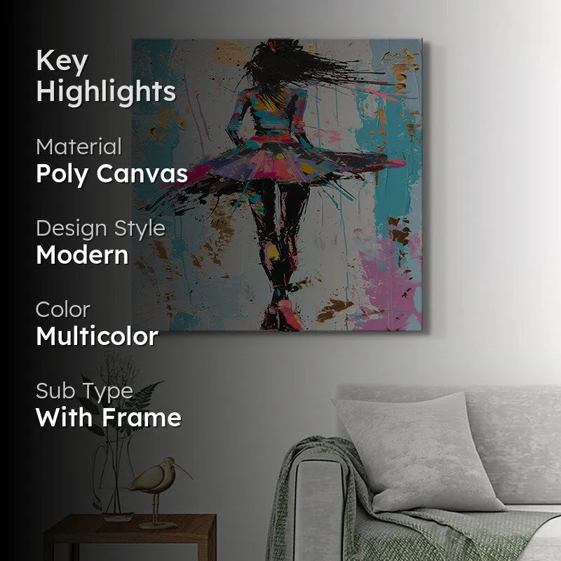 Dancer Abstract Wall Painting media 2