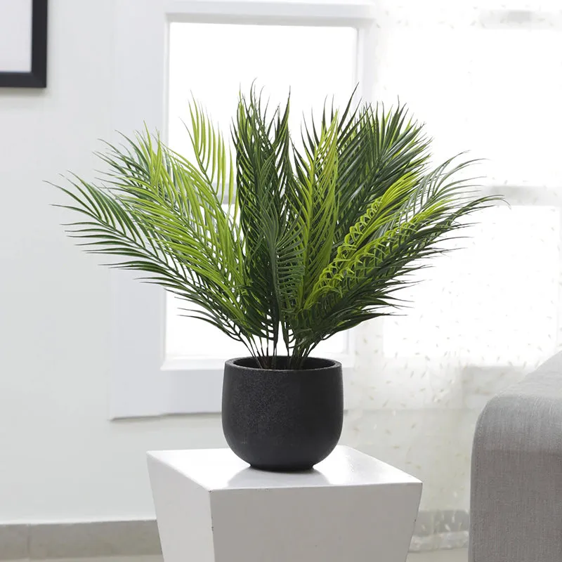 Faux Tropical Palm Bush (50 Cms) - Set Of Four media 1
