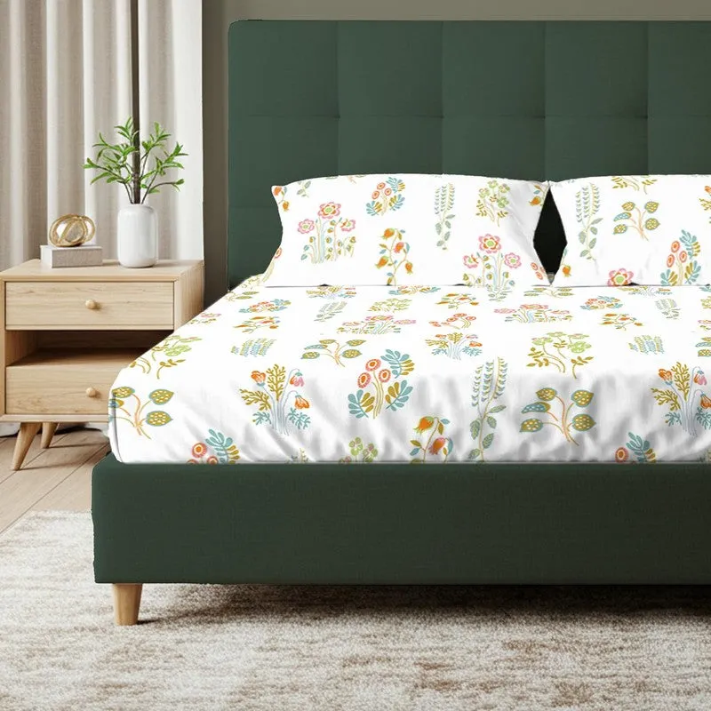 Urban Space AbstraLux Cotton Bedsheet (Yellow) - 200 TC media 4