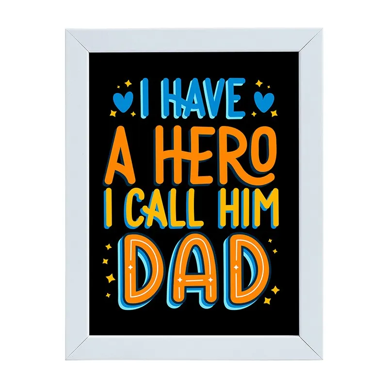 My Dad My Hero Wall Art media 3