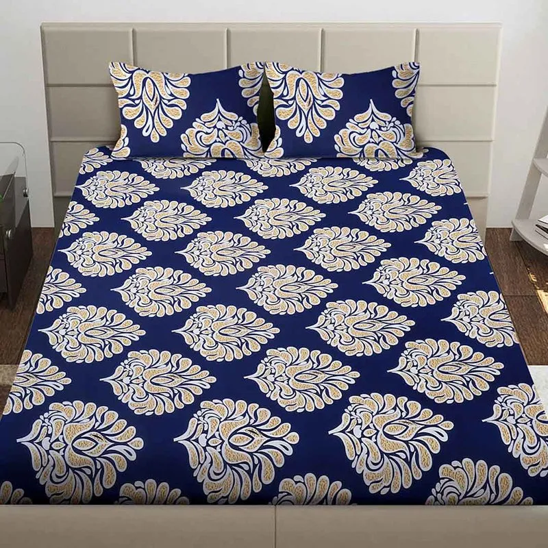 Fern & Motifs Ethnic Bedsheet - 130 GSM media 3