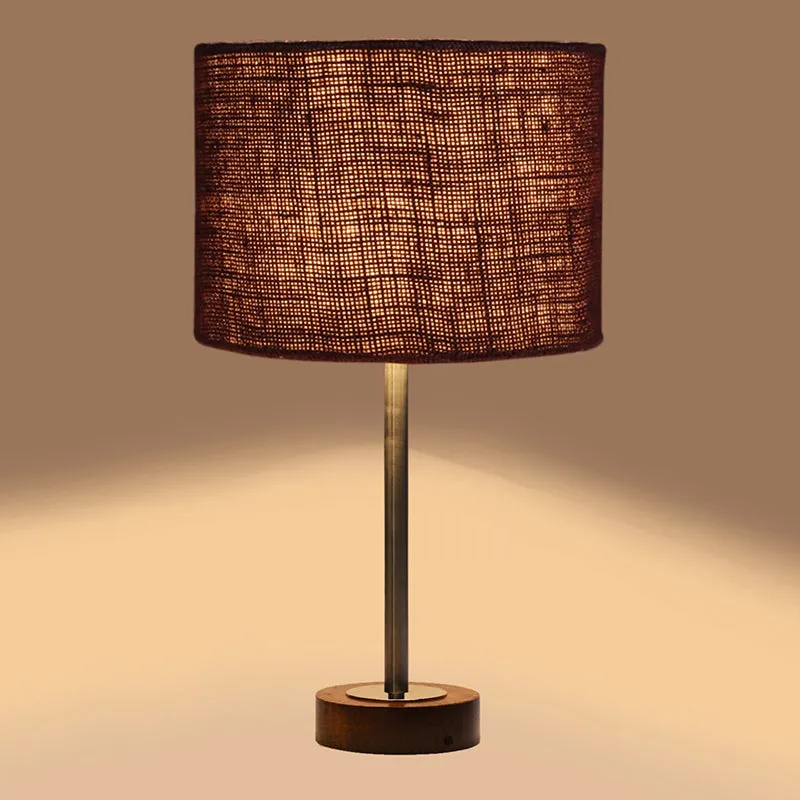 Sienna I Rodin Wooden Table Lamp - Brown,Silver media 6