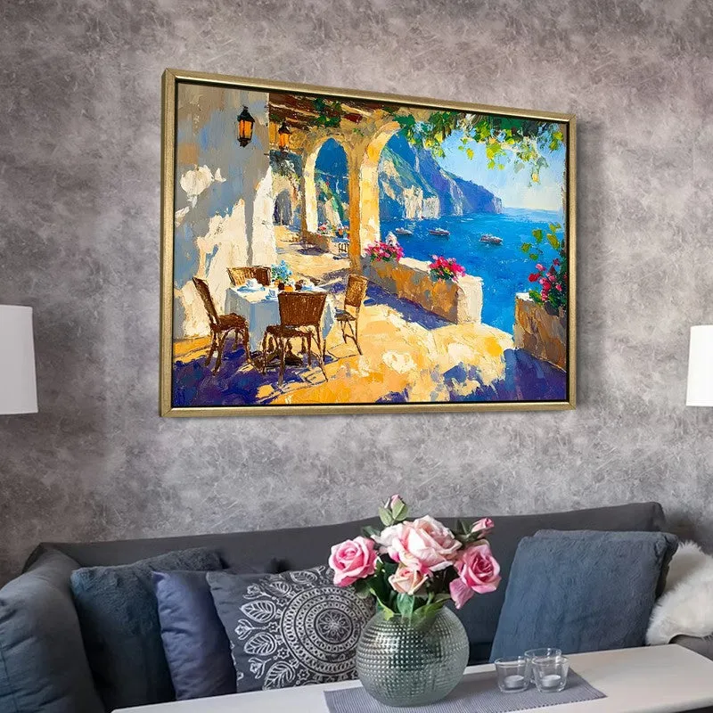 Sun-Drenched Canvas Wall Painting With Frame media 6