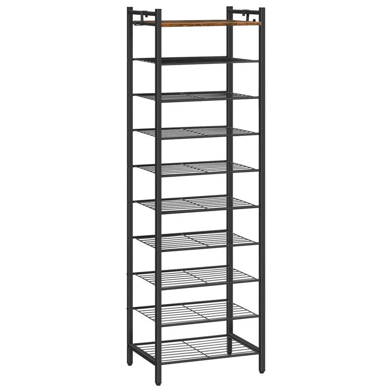 Efficient Metal Shoe Rack - Black media 6