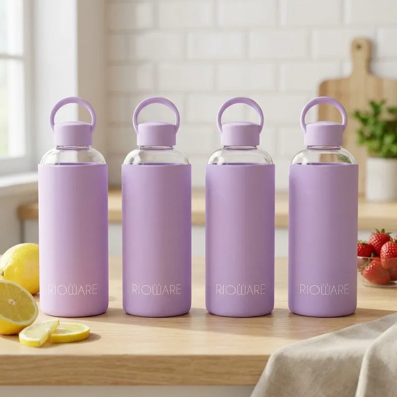 Rioware SoftTone Hydration Bottle Purple (750 mL Each) - Set Of Four media 1
