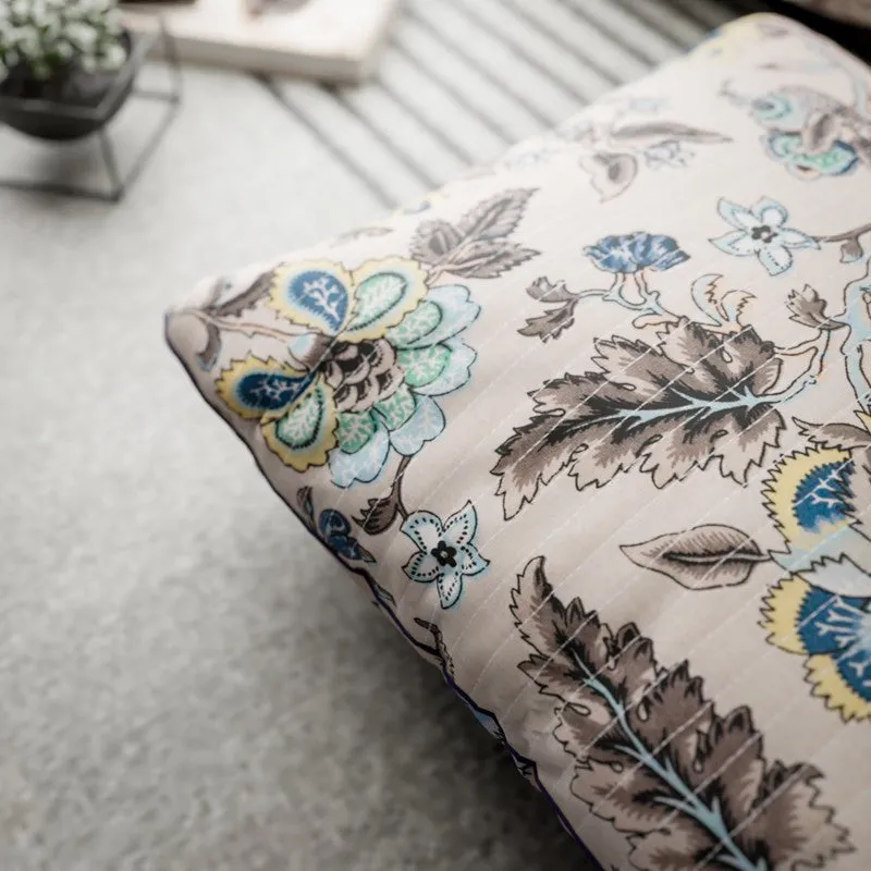 Petal Gardenia Cotton Cushion Covers - Set Of Three media 5