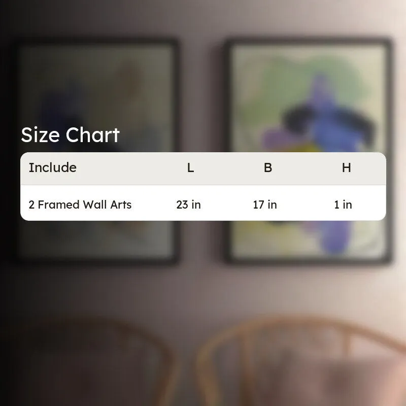 Meso Abstract Wall Painting - Set Of Two media 4