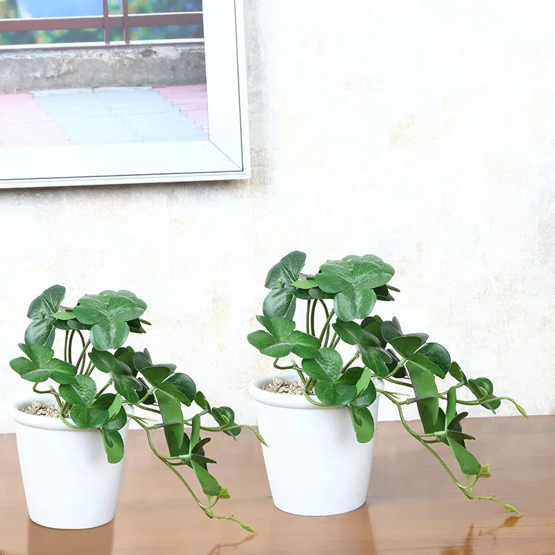 Mori Artificial Plant With Black Plastic Pot media 1