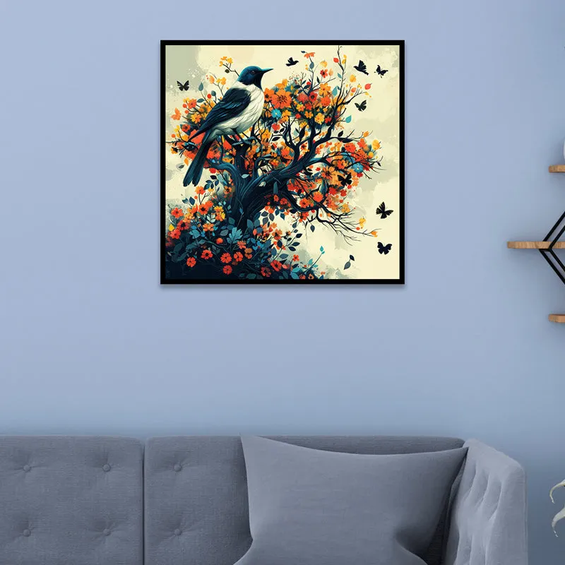 Birds Of Fall Canvas Wall Art With Frame media 5