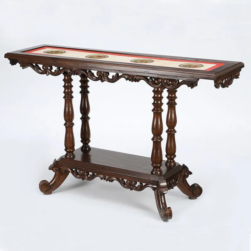 Kria Teak Wood Console Table media 5