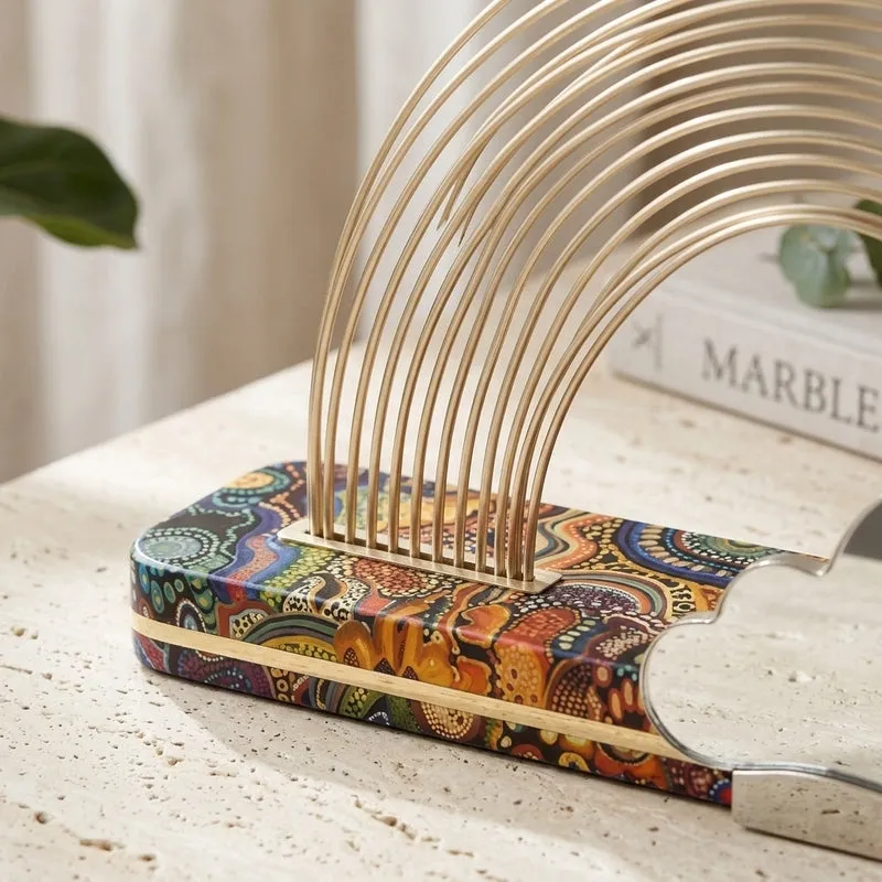 Lit Rainy Day Acrylic Table Lamp - Transparent media 4