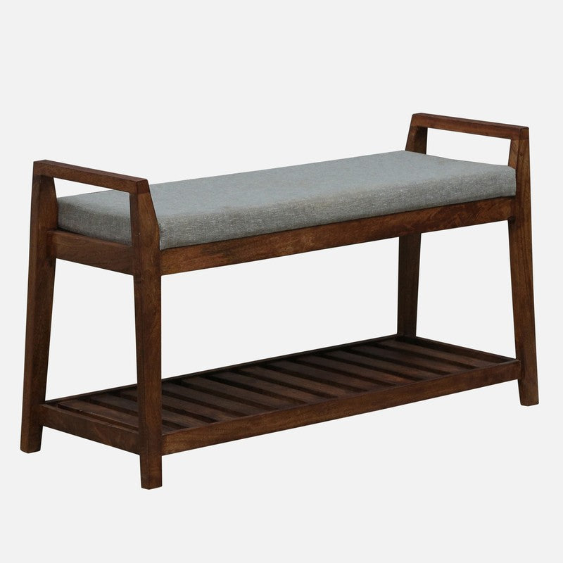 Drift Mango Wood Shoe Rack - Grey media 4