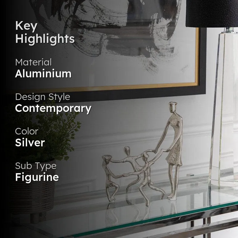 Ringa Ringa Roses Showpiece - Silver media 2