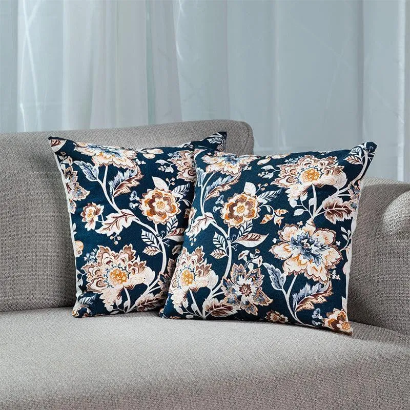Misty Floral Cushion Cover - Set Of Two media 1