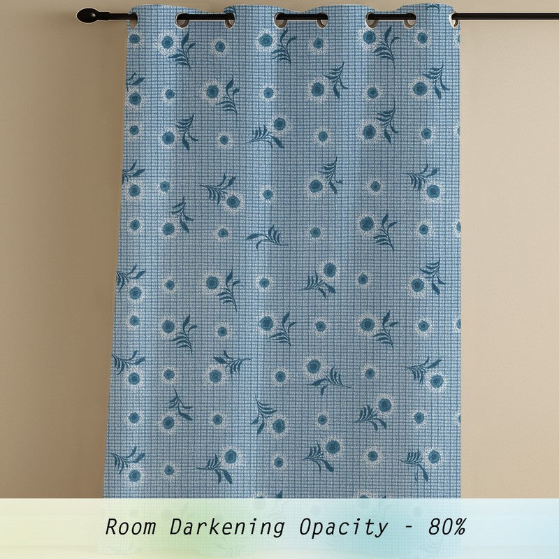 Petal Whim Cotton Curtains - Set Of Three media 6
