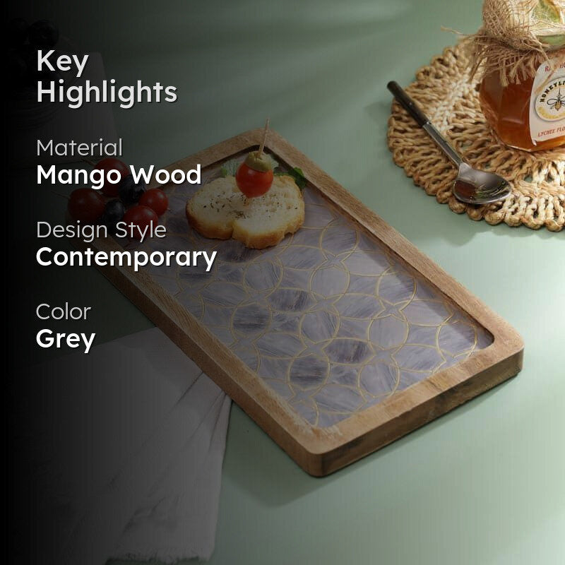 Chiva Mangowood Wood Platter media 2