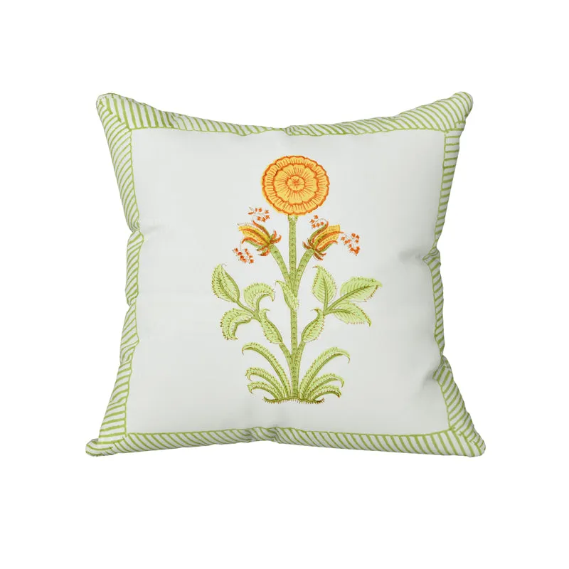 Nargis Noor Jaipuri Block Print Cushion Cover - Set Of Five media 4