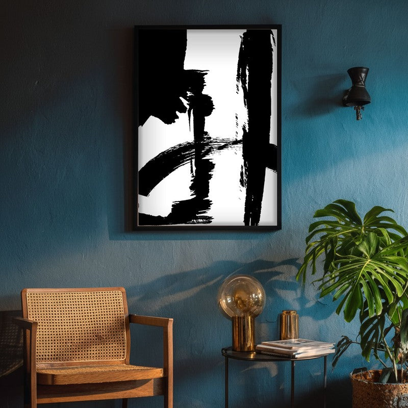 Strokes Of The Void Framed Canvas Wall Painting media 4