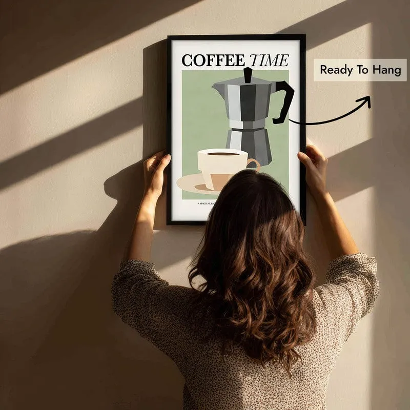 Coffee Bliss Archival Canvas Wall Art - Black media 6