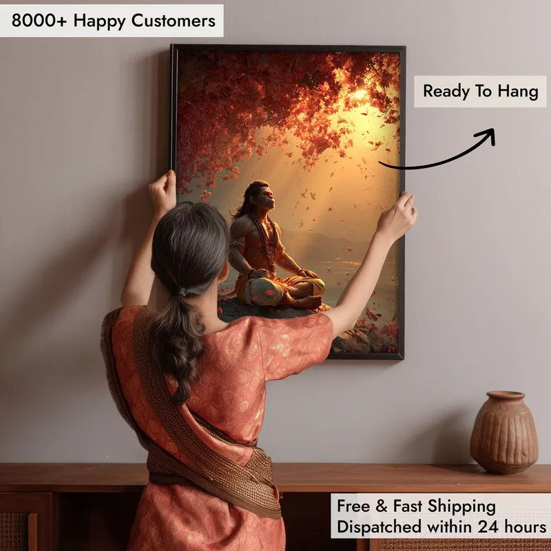 Sri Hanuman Meditating III Archival Paper Wall Art media 5