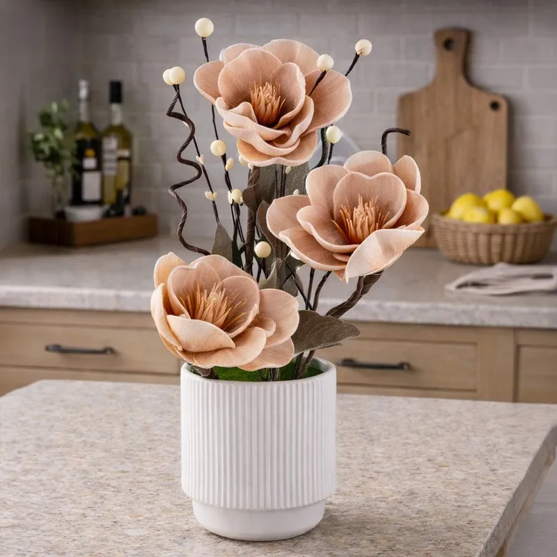 AarviDecor Muted Bloom Foam Artificial Plants media 3