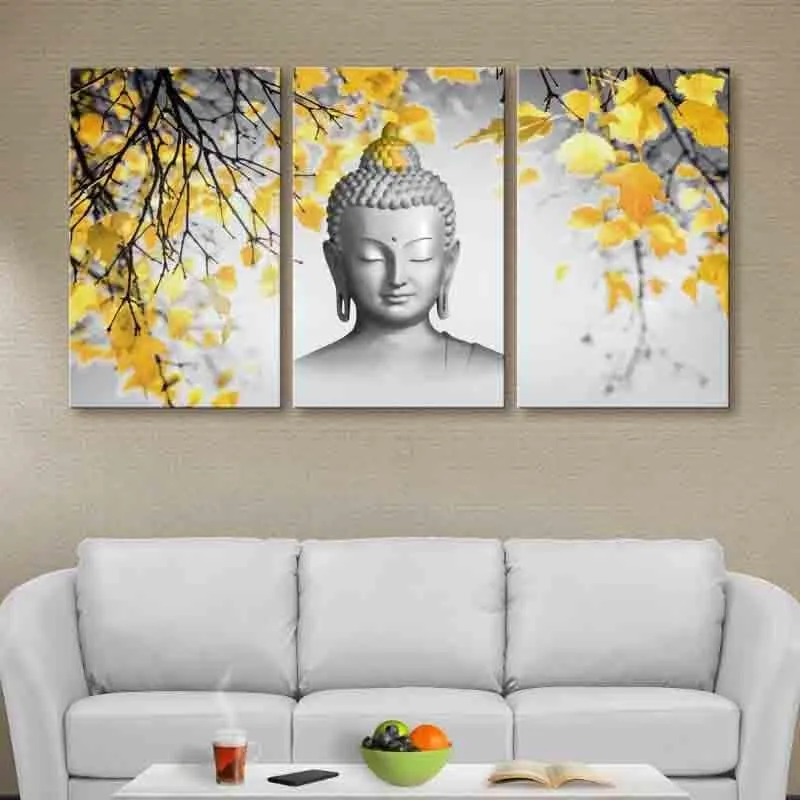 Tranquility Poly Canvas Wall Art - Three Piece Set media 1