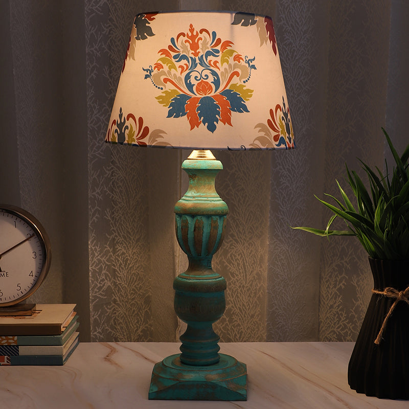 Nordlys Totem Mango Wood Table Lamp - Multicolor