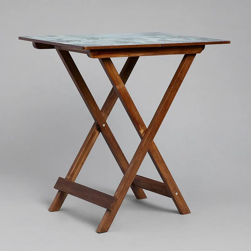 India Circus Wood Blooming Folding Side Table media 4