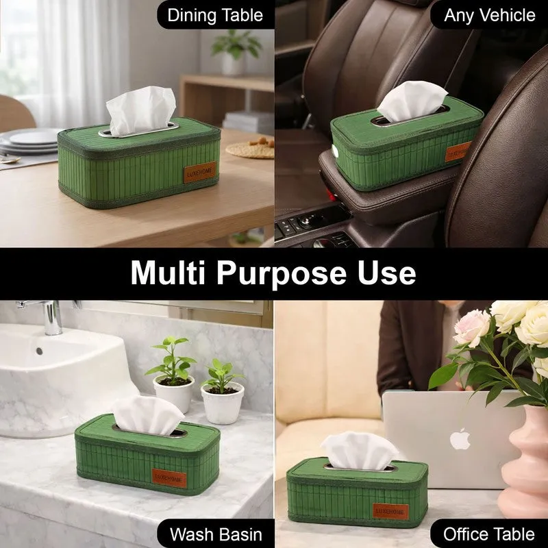 EcoNest Bamboo Tissue Holder - Green media 4