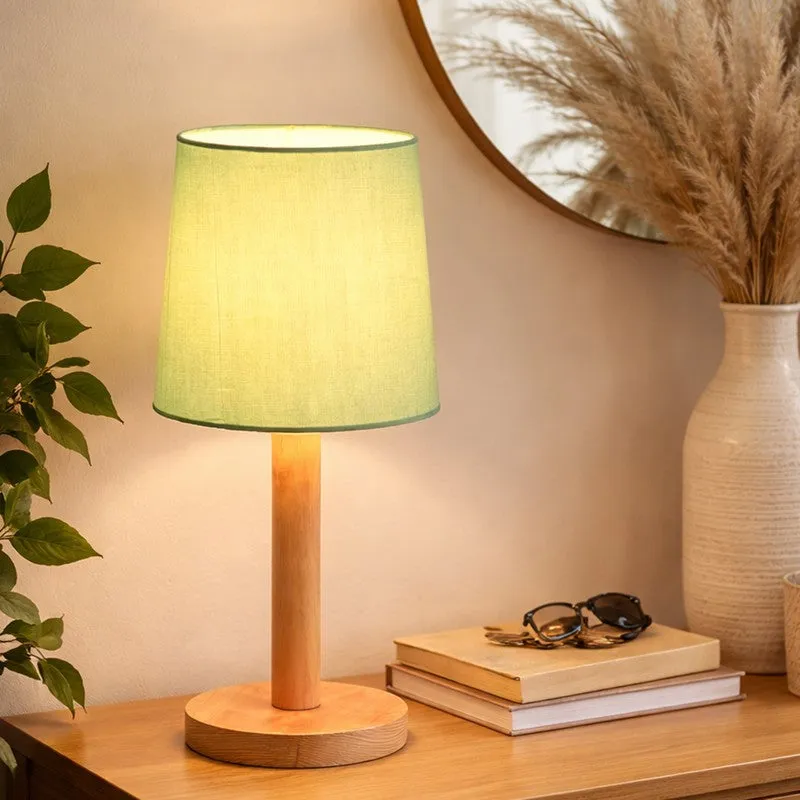 SolidGlow Wooden Table Lamp - Green media 5