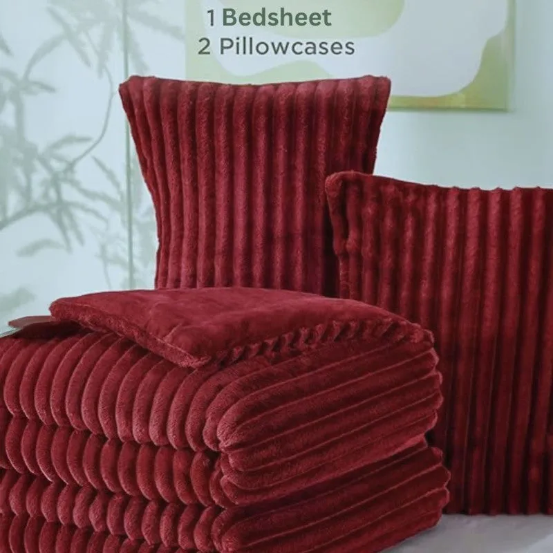 Sleep Scape Faux Fabric Blanket (Maroon)- 300 GSM media 6