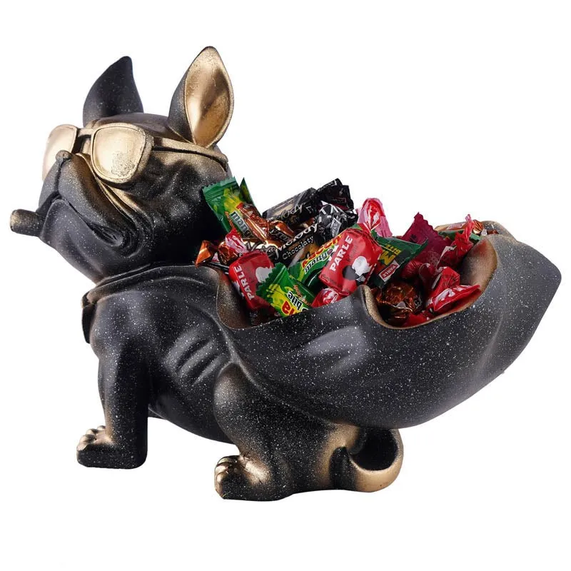 Sir Barks-a-lot Painted Polyresin Show Piece - Black media 4